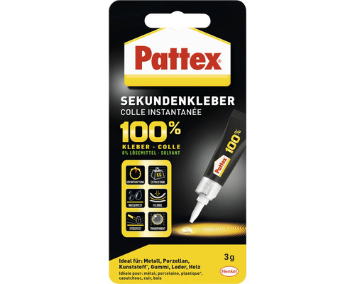 Pattex 100% Sekundenkleber 3 g