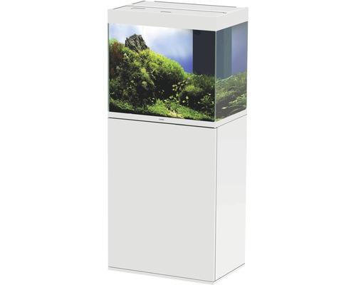 Aquariumkombination Ciano Emotions Pro 60 White ca. 108 l, ca. 61 cm, weiß, inkl. LED Beleuchtung, Innenfilter, Heizer und Unterschrank