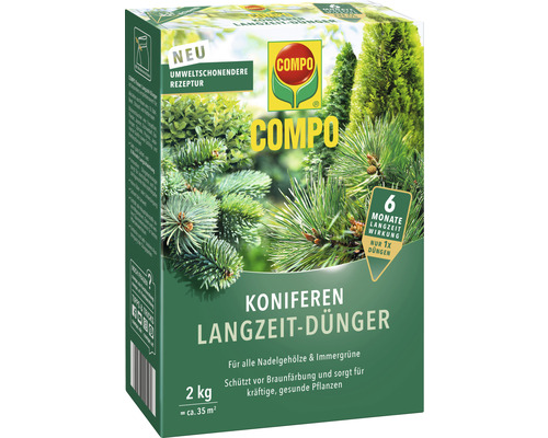 Koniferen-Langzeitdünger Compo 2 kg für ca. 35 m²