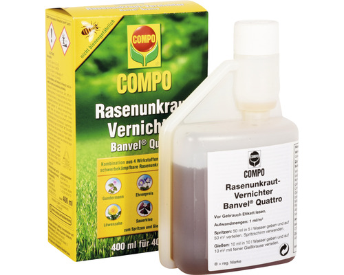 Rasenunkraut-Vernichter COMPO Banvel® Quattro 400 ml 400 m²