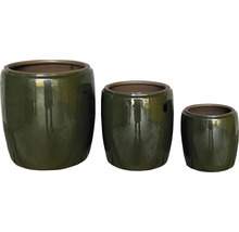 Pflanztopf Lafiora Jia Keramik Ø 44 cm H 45 cm grün-thumb-1