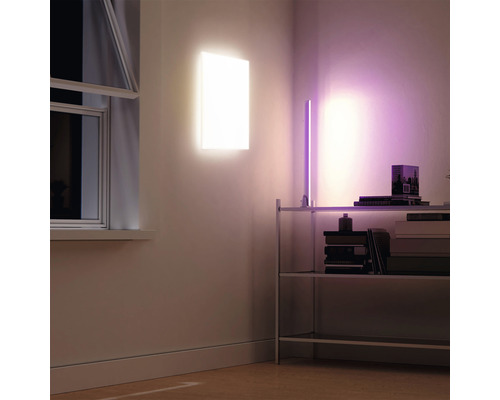 tint LED-Panel white + color dimmbar 24W 1700 lm 6500 K + RGB Farbwechsel 450x450 mm Aris mit Fernbedienung