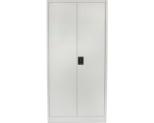 Metallschrank Multifunktionsschrank Universalschrank Aktenschrank 80 x 168 x 40 cm 2 Türen 4 Einlegeböden, grau-0