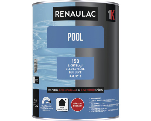 RENAULAC Poolfarbe lichtblau 2.5 l