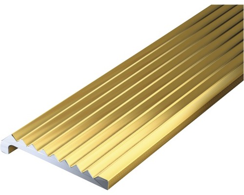 Abschlussprofil Aluminium gold 23x6,3x2 mm, 2 m