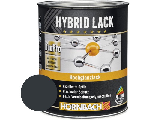 HORNBACH Buntlack Hybridlack Möbellack glänzend RAL 7016 anthrazit grau 750 ml