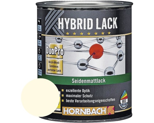 HORNBACH Buntlack Hybridlack Möbellack seidenmatt RAL 9001 cremeweiß 750 ml