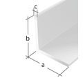 Winkelprofil PVC weiß 25x25x1,8 mm, 1 m