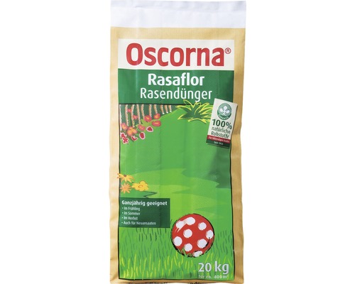 Rasendünger Oscorna Rasaflor Organischer Dünger 20 kg 400 m²-0