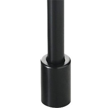 Eckeinstieg Element Rechts mit Gleittür/Schiebetür LIDO 100 120 x 200 cm Profil schwarz Klarglas Türanschlag rechts ohne Bodenschiene-thumb-2