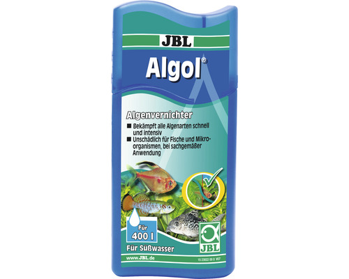 Algenmittel JBL Algol Algenvernichter 100 ml ausreichen für bis zu 400l in Süßwasseraquarien-0