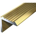 Treppenprofil Aluminium gold 21x21x1,8 mm, 1 m
