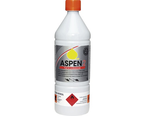 Alkylatbenzin ASPEN 2-Takt fertig gem. 1 L für Gartenmaschinen und Forstgeräte