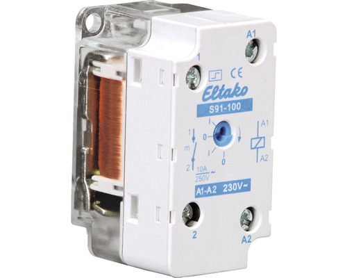 Eltako Stromstoßschalter S91-100 10A/230V 1 Schließer mechanisch für Doseneinbau