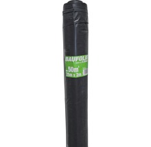 Baufolie LDPE 0,2 mm 25 x 2 m schwarz Rolle = 50 m²-thumb-0