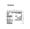 Blockbohlenhaus SKAN HOLZ Ontario Dachlattung, dämmbar, mit Fußboden 600 x 500 cm natur