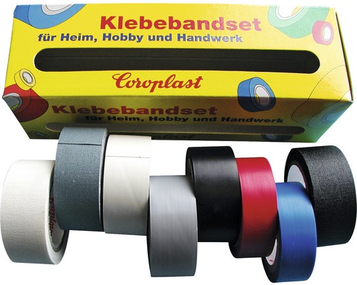 Coroplast Isolier + Gewebeband-Set B19/15 mm L5/2,5 m 8 Rollen VDE-geprüft
