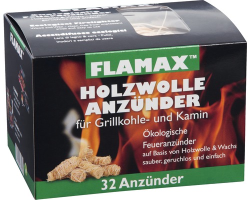 Ökologische Grill- und Kaminanzünder Flamax 32 Stück