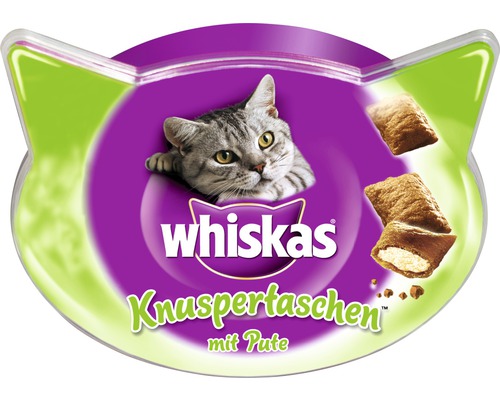 Katzensnack Whiskas Knusper-Taschen mit Pute 60 g-0