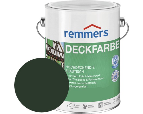 Remmers Deckfarbe Holzfarbe flaschengrün 10 l