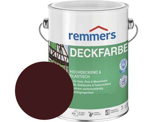 Remmers Deckfarbe Holzfarbe Rotbraun 2 5 L Bei Hornbach Kaufen
