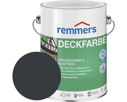 Remmers Deckfarbe Holzfarbe RAL 7016 anthrazitgrau 750 ml