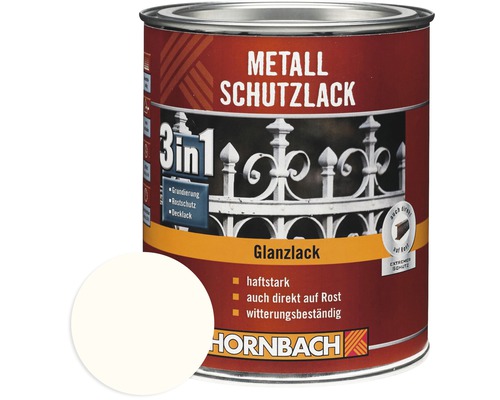 HORNBACH Metallschutzlack 3in1 glänzend weiß 250 ml