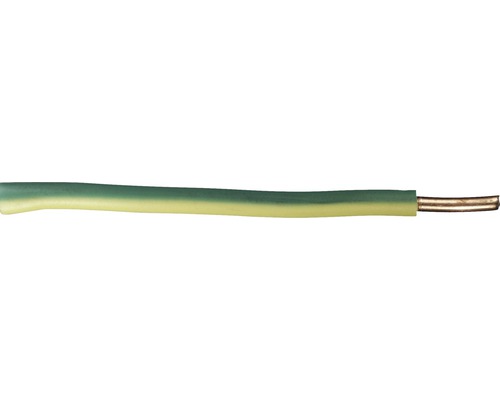 Aderleitung H07 V-U 1G4 mm grün/gelb Meterware