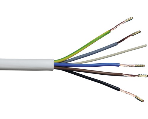 10m  Herdanschlusskabel  Kabel H05VV 5x2,5m 3,00€/m Backofen Geräteanschlusskabe 