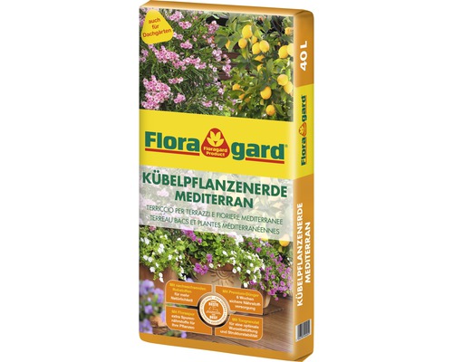 Kübelpflanzenerde Mediterran Floragard 40 L-0