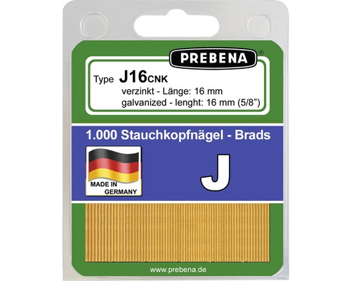 Stauchkopfnägel Prebena Type J16CNKHA-B 1.000 St.