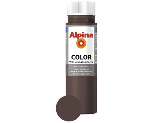 Alpina Voll- und Abtönfarbe Choco Brown 250 ml