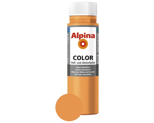 Alpina Voll- und Abtönfarbe Fresh Orange 250 ml