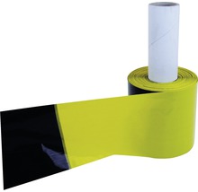 Absperrband Flatterband Warnband gelb/schwarz 100 m, 80 mm-thumb-0
