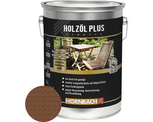 HORNBACH Holzöl Plus bangkirai 5 l