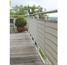 Balkonverkleidung 65 x 300 cm, silbergrau-thumb-0