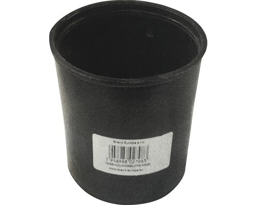 Pipelife Doppelsteckmuffe für Drainagerohr Kunststoff rund schwarz NW 80 mm