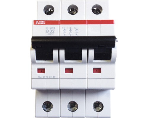 ABB S203-B32 32A Sicherungsautomat B 3-polig-0