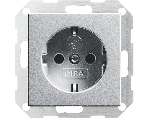 Gira 045326 Steckdose mit erhöhtem Berührungsschutz+ Steckklemmen E2/Event alu