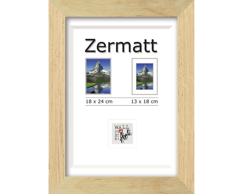 Bilderrahmen Holz Zermatt eiche 18x24 cm-0