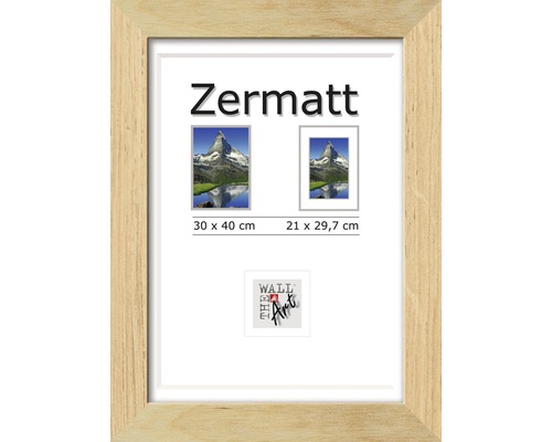 Bilderrahmen Holz Zermatt eiche 30x40 cm-0