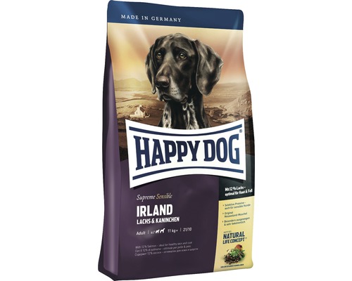 Hundefutter trocken HAPPY DOG Supreme Irland Lachs & Kaninchen 12,5 kg