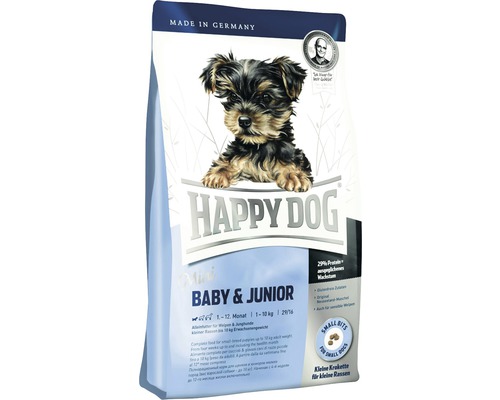 Hundefutter trocken HAPPY DOG Supreme Mini Baby & Junior 4 kg