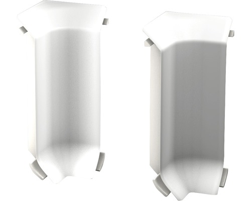 Innenecken für Hartschaum-Sockelleiste weiß 60 mm