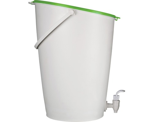 Komposter Urban 15 L mit Kompost-Beschleuniger-Spray, weiß