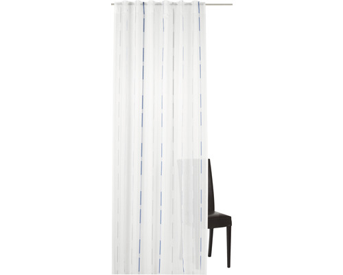 Vorhang mit Gardinenband Calypso blau 140x255 cm | HORNBACH