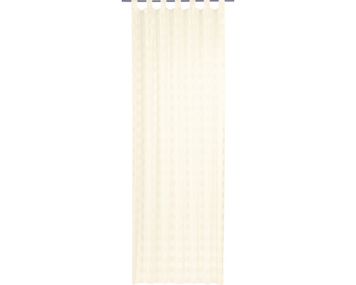 Schlaufenschal Karo-Voile beige 140x255 cm HORNBACH 