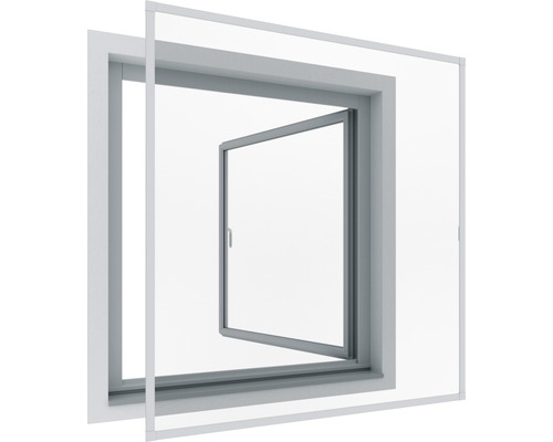Insektenschutz-Fenster Rhino Screen ohne Bohren weiss 100x120 cm