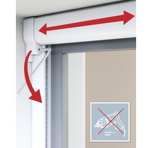 Insektenschutz Windhager PLUS Rollo-Fenster ohne Bohren weiss 130x160 cm-thumb-7