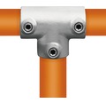 T-Stück Buildify lang Rohrverbinder für Gerüstrohr aus Stahl Ø 33 mm